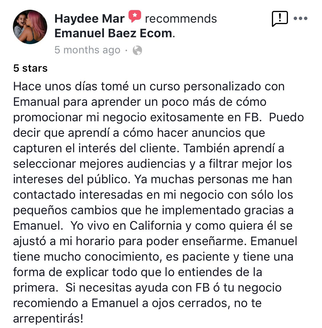 Mentoría 1:1 en Facebook Ads – Aprende a Correr Anuncios que Venden