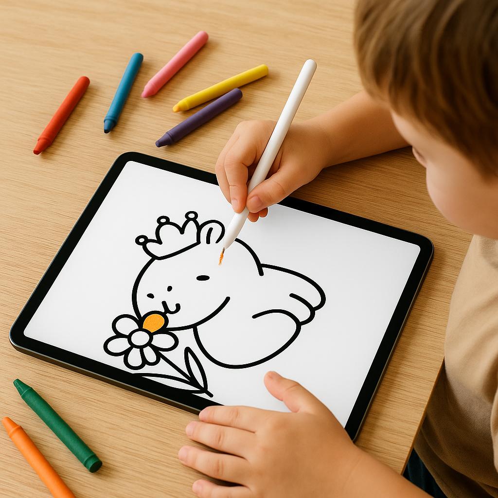 Capybara Digital Coloring Book – Printable & iPad Friendly!