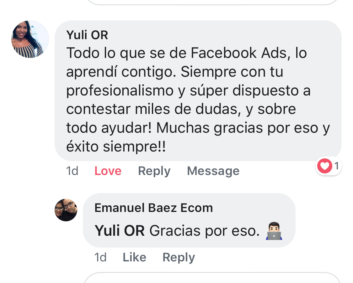 Mentoría 1:1 en Facebook Ads – Aprende a Correr Anuncios que Venden